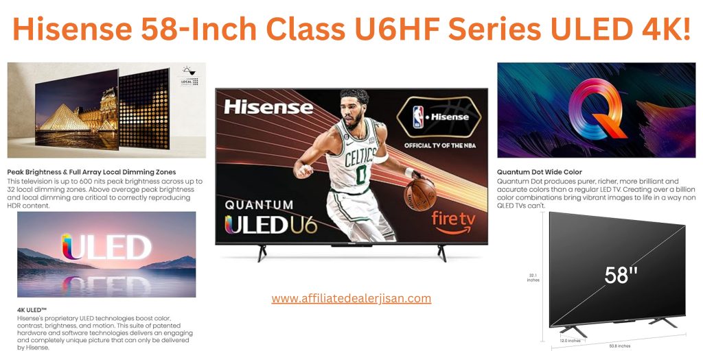 Hisense 58-Inch Class U6HF Series ULED 4K!